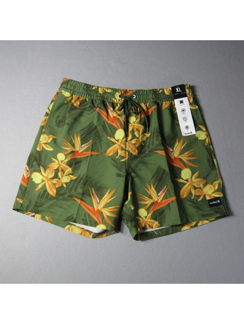 NWT Hurley Cannonball Volley 17 Swim Shorts Men's XL Malverde 2